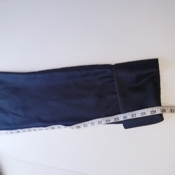 🌸 Giorgio Armani | Black High Waist Trousers with Rolled‎ Hem size 40, Black - Picture 2 of 10